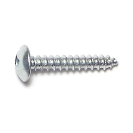 Midwest Fastener Sheet Metal Screw, #8 x 1 in, Zinc Plated Steel Truss Head Square Drive, 35 PK 30811